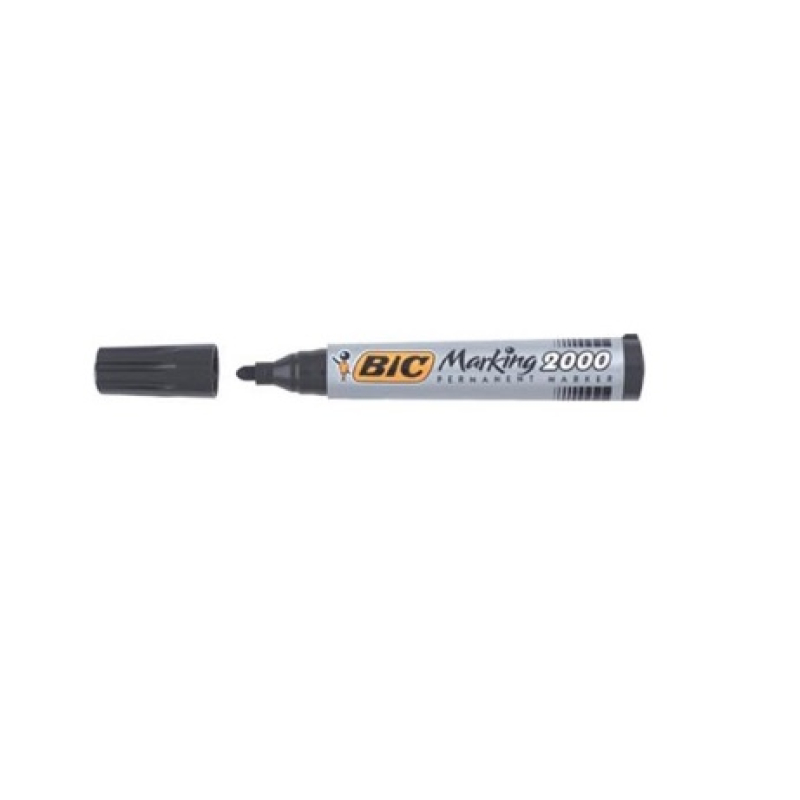 Permanent markers zwart 2mm rond